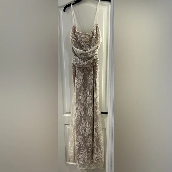 white christmas dresses Rosalia Lace Maxi Dress main image 1
